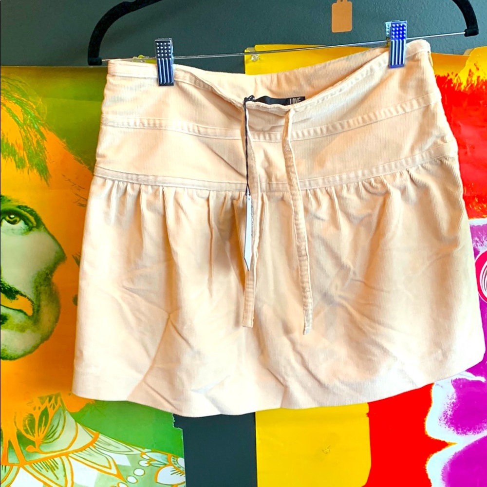 Love Moschino Cream Miniskirt